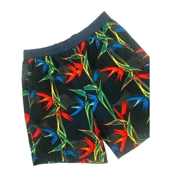 Russell Swimming Running Workout Shorts Men's Large Bird‎ of Paradise Tropical - Picture 11 of 12